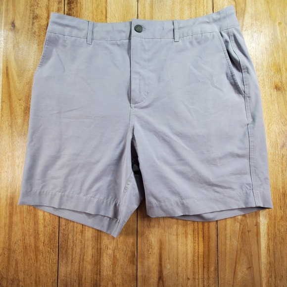 Faherty All Day Shorts Mens 33 Grey Hybrid Quick Dry Stretch MSC0013 - Picture 5 of 10